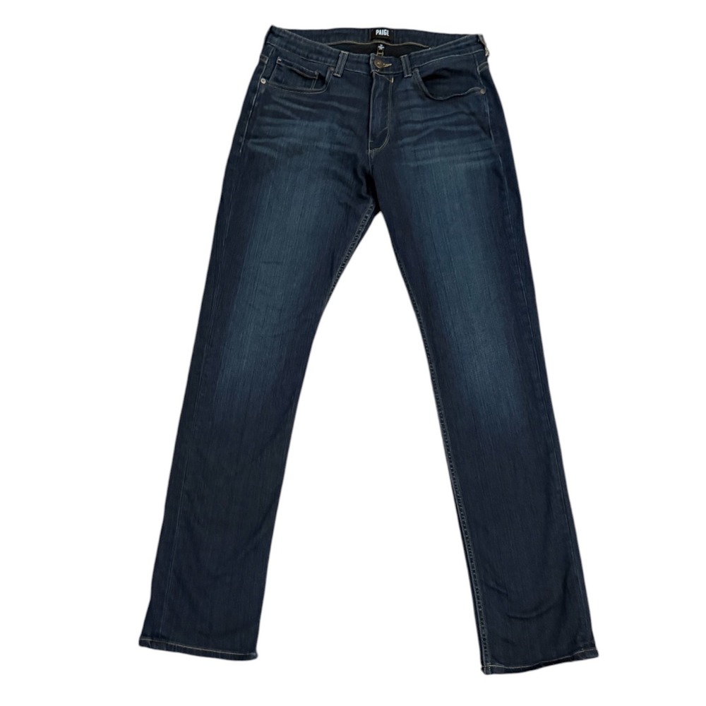 PAIGE Federal Jeans Mens 31 Blue Slim Straight Stretch Casual Workwear Classic